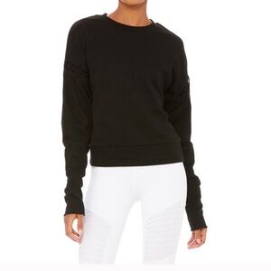 ALO YOGA Lattice Long Sleeve Pullover